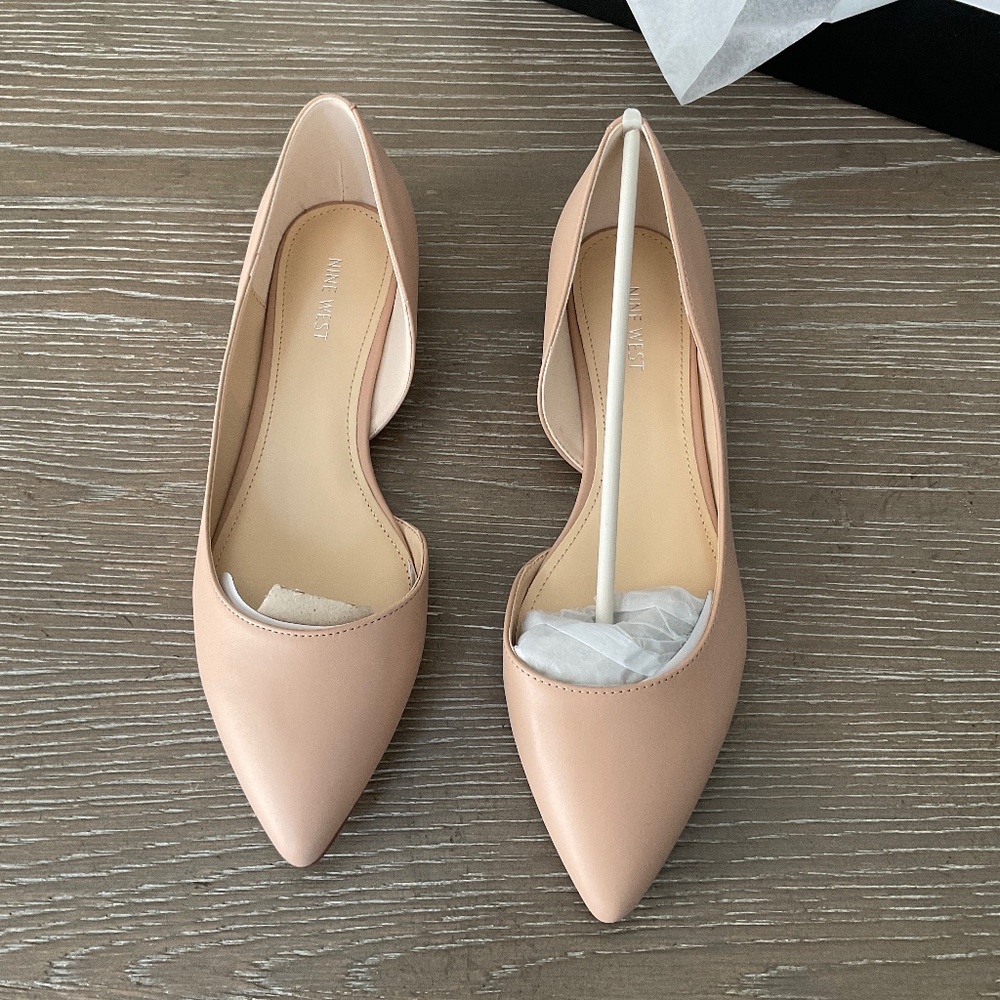 Nine West Saige Dorsay bone beige shoes, size 11